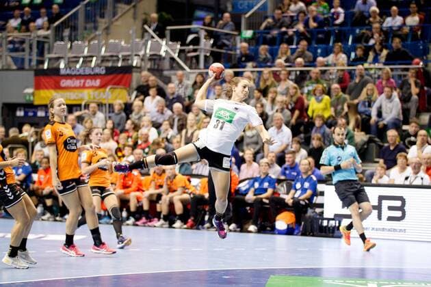 Kerstin Wohlbold (Nr. 31 Deutschland) wirft Deutschland - Niederlande Magdeburg Copyright: xDanielxReinelt xEibner-Pressefotox EP_drt