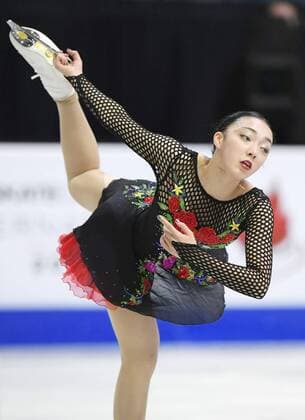 Figure skating Eiskunstlauf Rika Hongo 6th at Skate Canada Rika Hongo of Japan performs in the women s singles free program at Skate Canada International at Brandt Center in Regina, Canada, on Oct. 28, 2017. Hongo finished sixth with 176.34. 