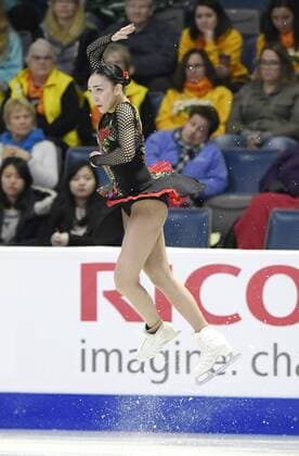 Figure skating Eiskunstlauf Rika Hongo 6th at Skate Canada Rika Hongo of Japan performs in the women s singles free program at Skate Canada International at Brandt Center in Regina, Canada, on Oct. 28, 2017. Hongo finished sixth with 176.34. 