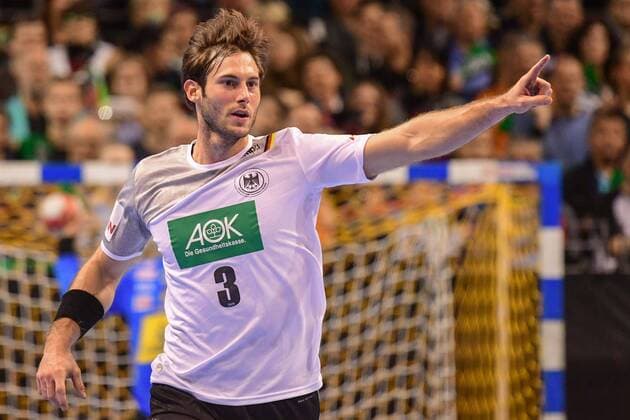 Deutschland, Berlin , Max Schmeling Halle , Handball , Nationalmannschaft der Männer , Saison 2017 2018 , Deutschland ( GER ) - Spanien ( ESP ) , Uwe Gensheimer ( GER ) ( ESP )