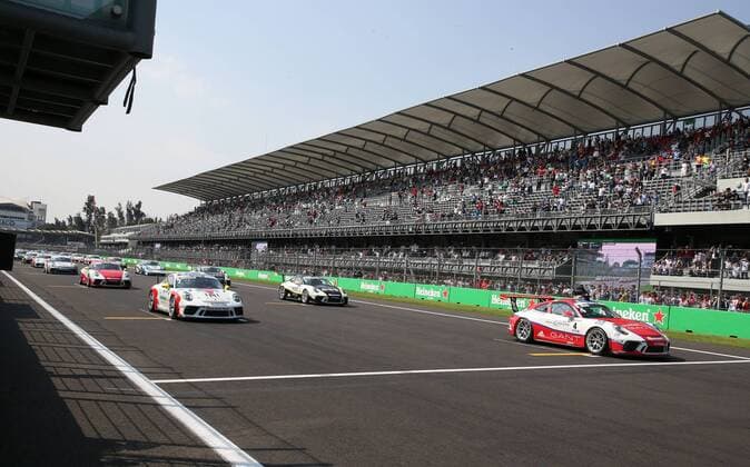 Start, Porsche Supercup, formula 1 GP, Mexiko; Mexiko Stadt; 29.10.2017 Photo:mspb Lukas Gorys Start, Porsche Supercup, Mexiko;