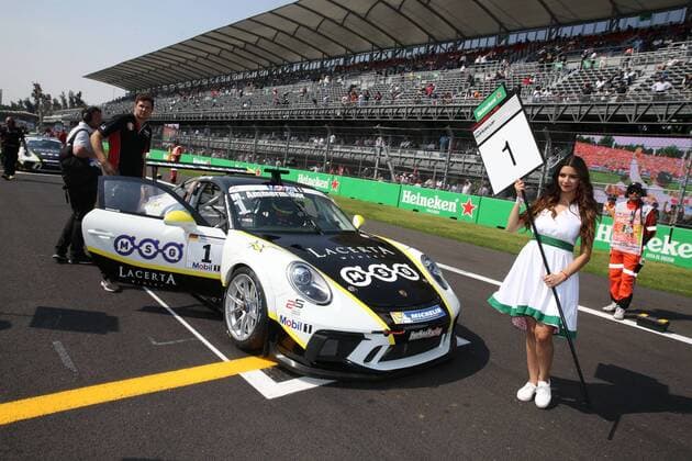 Michael Ammermueller, Lechner Racing, Porsche Supercup, formula 1 GP, Mexiko; Mexiko Stadt; 29.10.2017 Photo:mspb Lukas Gorys Michael Ammermueller, Porsche Supercup, Mexiko,