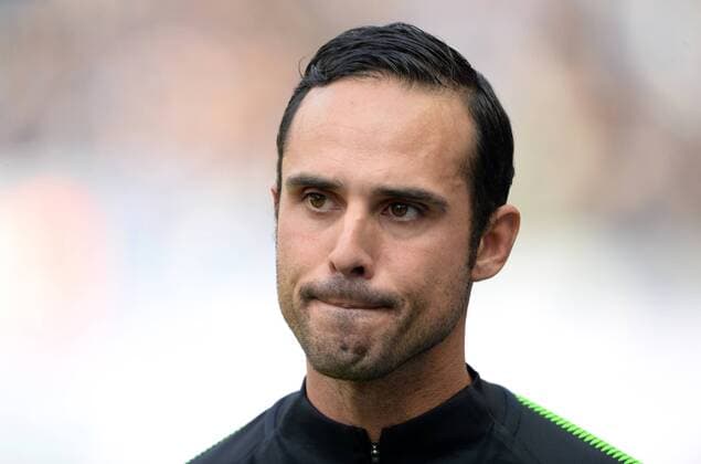 Werder Bremen trennst sich von Alexander NOURI Trainer Alexander NOURI (HB), Portraet, Portrait, Kopf, nachdenklich, angespannt, Fussball 1. Bundesliga, 3. Spieltag, Hertha BSC Berlin (B) - Werder Bremen (HB) 1:1, am 10.09.2017 in Berlin Deutschland. a