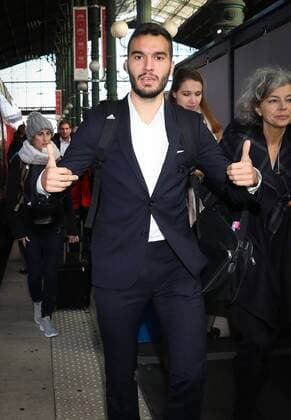 Anderlecht s Ivan Obradovic pictured at pictured at the arrival of Belgian soccer team RSC Anderlecht, Monday 30 October 2017 in Paris, France. Tomorrow Anderlecht is playing a game in the group stage (Group B) of the UEFA Champions League competition against French PSG. VIRGINIExLEFOUR  x05192777x