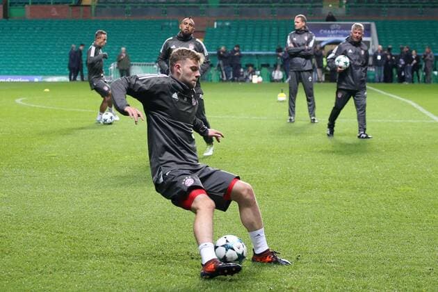 Manuel Wintzheimer (FC Bayern Muenchen 20), Training, Celtic Glasgow vs FC Bayern Muenchen, Champions League, Fussball, 30.10.2017, Glasgow Copyright: xLanger Eibner-Pressefotox EP_HLR