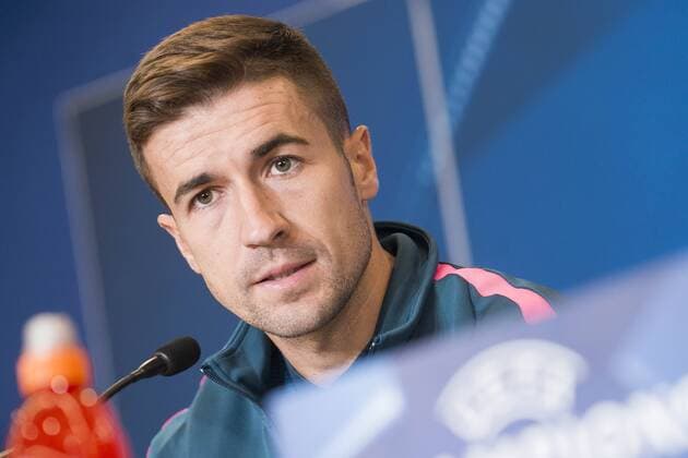 Atletico de Madrid Gabi Fernández during press conference PK Pressekonferenz day before UEFA Champions League match between FK Qarabag and Atletico de Madrid at Wanda Metropolitano in Madrid, Spain. October 30, 2017.  (20171030016)