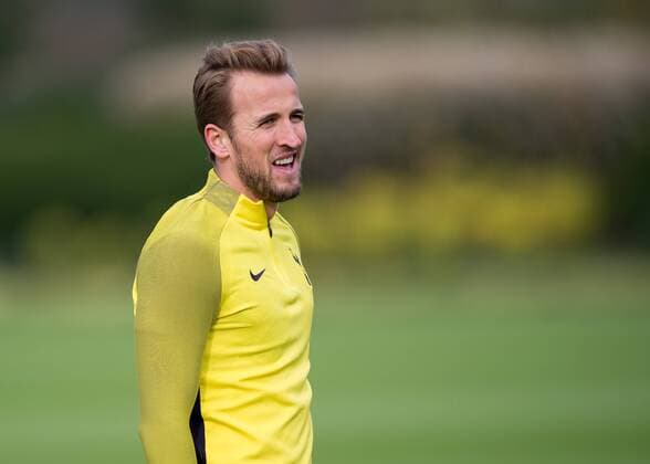 Harry Kane of Tottenham Hotspur during training on the eve of the UEFA Champions League match between Tottenham Hotspur and Real Madrid at Wembley Stadium, London, England on 31 October 2017. Copyright: xVincexMignottx 17450020