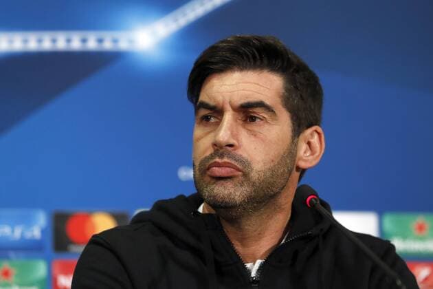 coach Paulo Fonseca of FC Shakhtar Donetsk during a press conference PK Pressekonferenz prior the UEFA Champions League group F match between Shakhtar Donetsk and Feyenoord Rotterdam at Metalist Stadium on October 31, 2017 in Kharkiv, Ukraine UEFA Champions League 2017 2018 xVIxVIxImagesx xMauricexvanxSteenxIVx 9172684