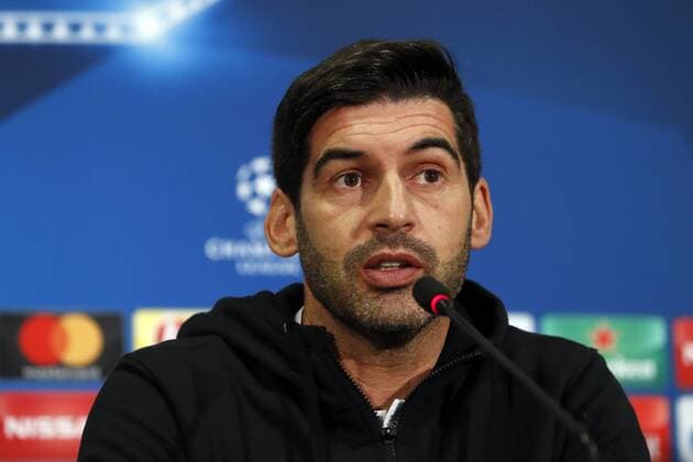 coach Paulo Fonseca of FC Shakhtar Donetsk during a press conference PK Pressekonferenz prior the UEFA Champions League group F match between Shakhtar Donetsk and Feyenoord Rotterdam at Metalist Stadium on October 31, 2017 in Kharkiv, Ukraine UEFA Champions League 2017 2018 xVIxVIxImagesx xMauricexvanxSteenxIVx 9172706