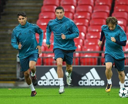Real Madrid Training Cristiano Ronaldo during the Real Madrid training session at Wembley Stadium, London Content Not Available For UK Newspapers Copyright: xSimonxDaelx FIL-10885-0004