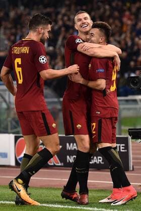 Roma 31 10 2017 - Champions League Roma-Chelsea foto Insidefoto Image nella foto: esultanza gol Stephan El Shaarawy 