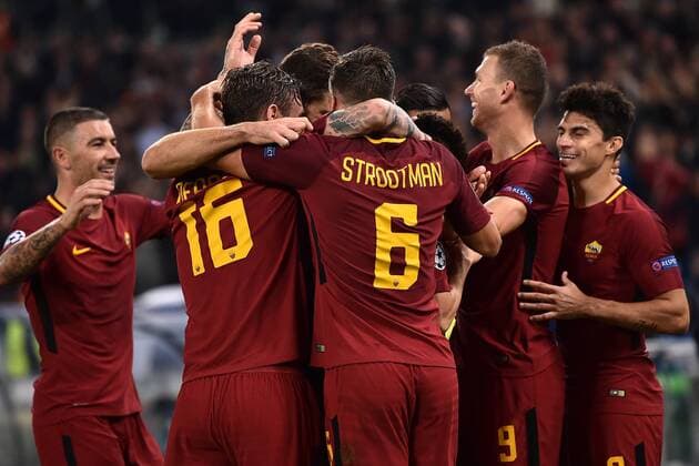 Roma 31 10 2017 - Champions League Roma-Chelsea foto Insidefoto Image nella foto: esultanza gol Stephan El Shaarawy 