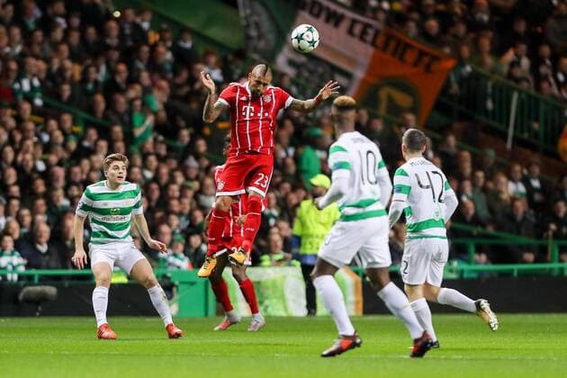 Glasgow, Scotland 31.10.2017, UEFA Champions League - 2017 18 Season, Gruppenphase - Gruppe B -4. Spieltag, Celtic Glasgow - FC Bayern Muenchen, Arturo Erasmo Vidal (FCB) in Aktion ( DeFodi048