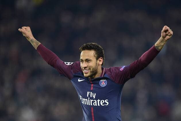 joie de Neymar Jr PSG apres le but de KURZAWA Layvin PSG FOOTBALL PSG vs Anderlecht Ligue des Champions 31 10 2017 JBAutissier Panoramic 