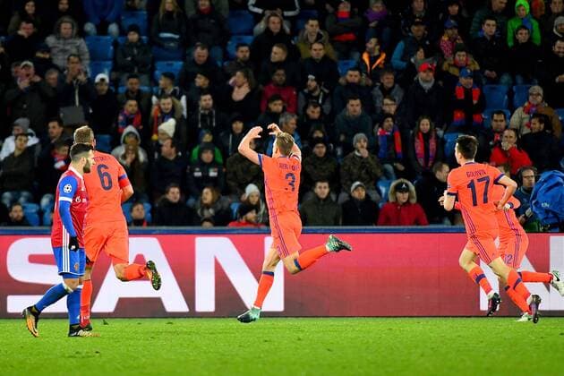 31st October 2017, St Jakob-Park, Basel, Switzerland; UEFA Champions League, FC Basel versus CSKA Moscow; Pontus Wernbloom of CSKA Moscow celebrates scoring his goal in the 79th minute to make it 2-1  ActionPlus11946720