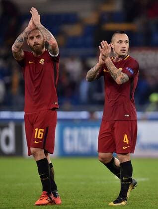 Daniele De Rossi, Radja Nainggolan Roma Roma 31-10-2017 Stadio Olimpico Calcio Uefa Champions League 2017 2018 Group C AS Roma - Chelsea Foto Andrea Staccioli Insidefoto andreaxstaccioli