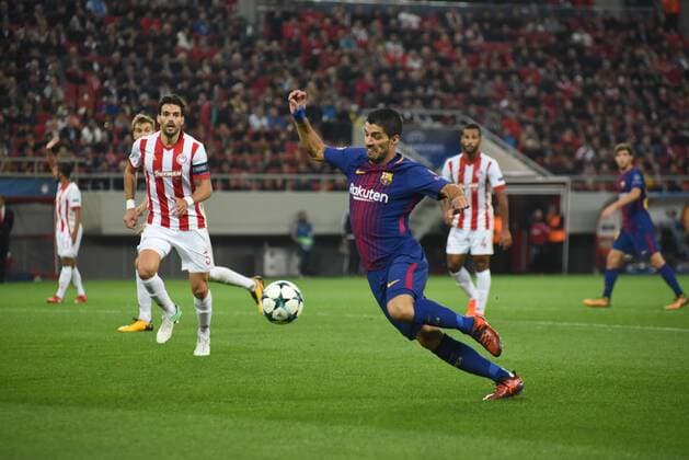 UEFA Champions League Round 4, Olympiakos Piraeus vs Barcelona FC in Piraeus on October 31, 2017 UEFA Champions League Round 4, Olympiakos Piraeus vs Barcelona FC in Piraeus on October 31, 2017