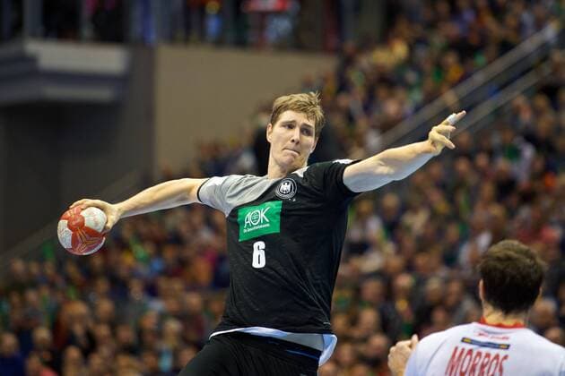 Handball Magdeburg 28.10.2017 Länderspiel Nationalmannschaft DHB Deutschland (GER) - Spanien (ESP) Finn Lemke (Deutschland, No.06)