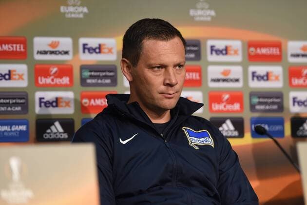 Fussball, Herren, 2017 18, Europa League, Hertha BSC, Pressekonferenz, Cheftrainer Pal Dardai (Hertha BSC), 01.11.17, Copyright: xMichaelxHundtx xMatthiasxKochx