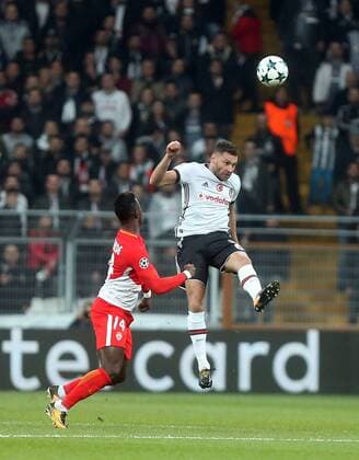 Dusco Tosic of Besiktas during Besiktas vs. Monaco UEFA Champions League game at Vodafone Park, Istanbul, November 1st, 2017.  Copyright: TolgaxAdanali 15844133