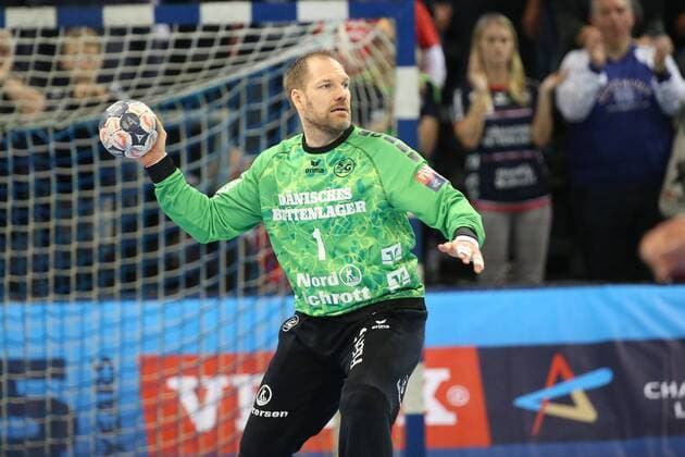 SG Flensburg-Handewitt - RK Celje Pivovarna Lasko, EHF Champions League; Flensburg, 01.11.17 Flensburg, 01.11.17, Handball, VELUX EHF Champions League, Saison 2017 2018, Gruppenphase, SG Flensburg-Handewitt - RK Celje Pivovarna Lasko : Mattias Andersson (SG Flensburg-Handewitt, 01)