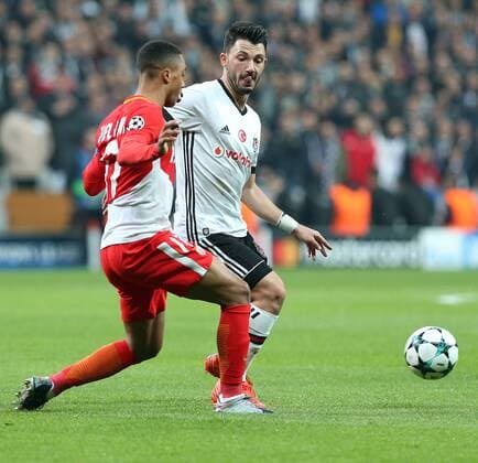 Tolgay Arslan of Besiktas and of Monaco during the UEFA Champions league Group G match between Besiktas and Monaco at Vodafone Arena in Istanbul on November 01 , 2017. 
