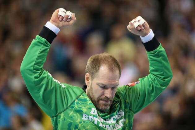 SG Flensburg-Handewitt - RK Celje Pivovarna Lasko, EHF Champions League; Flensburg, 01.11.17 Flensburg, 01.11.17, Handball, VELUX EHF Champions League, Saison 2017 2018, Gruppenphase, SG Flensburg-Handewitt - RK Celje Pivovarna Lasko : Jubel Freude über gehaltenen Ball bei Mattias Andersson (SG Flensburg-Handewitt, 01)