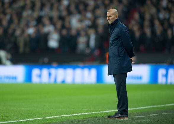 ZinŽdine Zidane manager of Real Madrid during the UEFA Champions League group H match between Tottenham Hotspur and Real Madrid at Wembley Stadium, London, England on 1 November 2017. Copyright: xVincexMignottx 17460013
