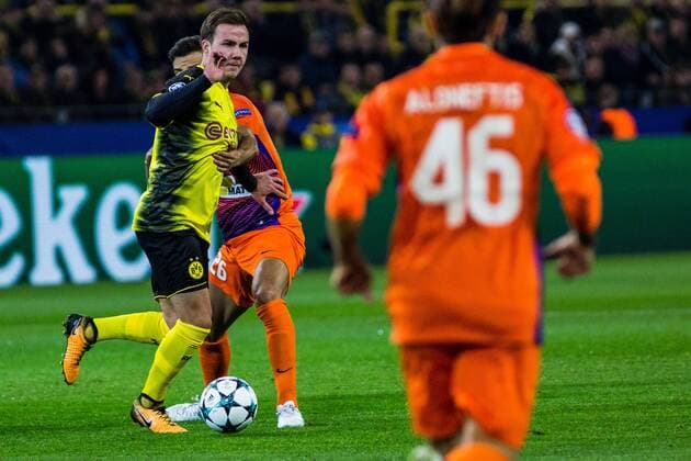 GER, UEFA CL, Borussia Dortmund (GER) vs Apoel Nikosia (CYP) 01.11.2017, Signal Iduna Park, Dortmund, GER, UEFA CL, Borussia Dortmund (GER) vs Apoel Nikosia (CYP), im Bild picture shows Mario Goetze (Borussia Dortmund 10),