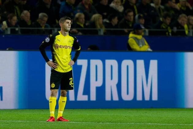 Dortmund, Germany 01.11.2017, UEFA Champions League - 2017 18 Season, Gruppenphase - Gruppe H -4. Spieltag, Borussia Dortmund - APOEL Nikosia, Christian Pulisic (BVB) enttaeuscht, enttaeuschung ( DeFodi053