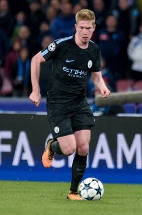 Kevin De Bruyne of Manchester City during the UEFA Champions League group F match between Napoli and Manchester City at Stadio San Paolo, Naples, Italy on 1 November 2017. Copyright: xGiuseppexMaffiax 17480094