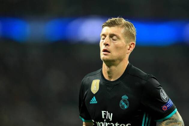 1st November 2017, Wembley Stadium, London, England; UEFA Champions League, Tottenham Hotspur versus Real Madrid; A dejected Toni Kroos of Real Madrid  ActionPlus11947002