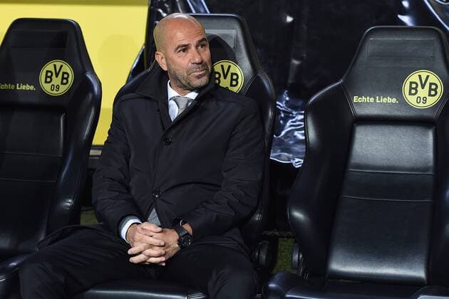 Fußball Champions League Gruppenphase Borussia Dortmund - APOEL Nikosia am 01.11.2017 im Signal Iduna Park in Dortmund Peter Bosz ( Trainer Dortmund )