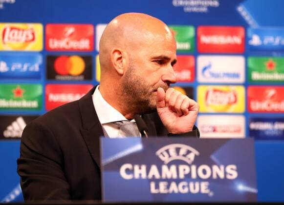 Mittwoch 01.11.2017, Saison 2017 2018, UEFA Champions League, 4. Spieltag im Dortmunder Signal Iduna Park, BVB 09 Borussia Dortmund - Apoel Nikosia, Peter Bosz (Trainer, BVB) auf der anschliessenden Pressekonferenz