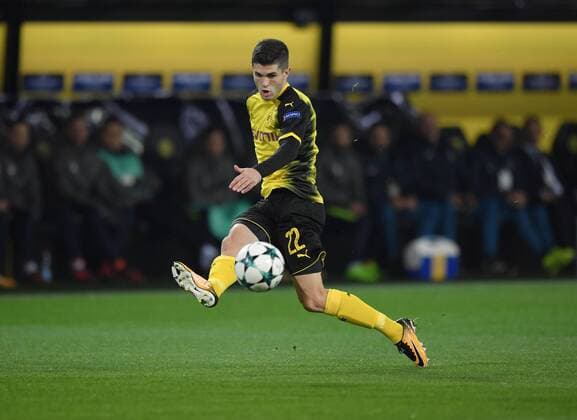 01.11.2017, Fussball Champions League, Saison 2017 2018, Vorrunde, 4. Spieltag, Borussia Dortmund - APOEL Nikosia 1:1, Christian Pulisic (Borussia Dortmund)