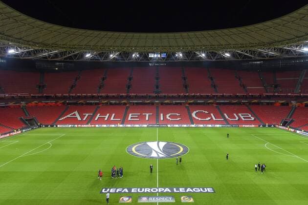 171102 Estadio de San Memes inför fotbollsmatchen i Europa League mellan Athletic Bilbao och Östersund den 2 november 2017 i Bilbao.  Copyright: CARLxSANDIN BB171102CS006