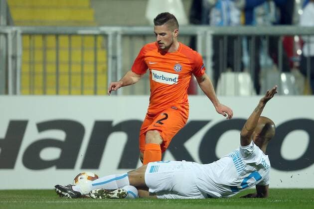 UEFA Europa League - HNK Rijeka vs Austria Wien 02.11.2017., Rijeka, Croatia - UEFA Europa League, group D, round 4, HNK Rijeka - Austria Wien. Petar Gluhakovic, Heber.  GoranxStanzl PIXSELL