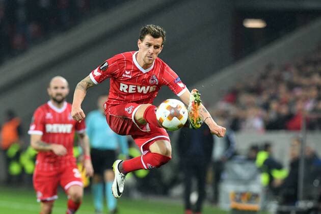Fussball, Herren, UEFA Europa pokal , Saison 2017 2018, FC Koeln vs BATE Borisov , 02.11.2017, Rheinenergiestadion, Köln, Simon Zoller, FC Koeln, Aktion, Einzelbild,