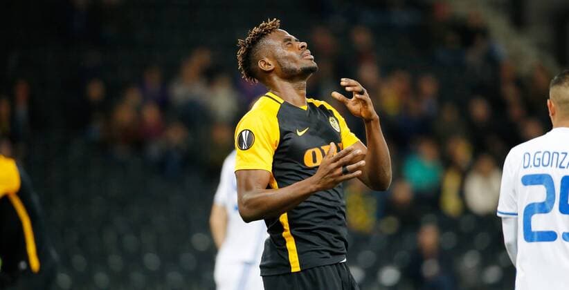 02.11.2017 Stade de Suisse Bern , SCHWEIZ , Saison 2017 2018 Herren Fussball Europa League BSC Young Boys Bern - Dynamo Kiew Kasim Adams Nuhu (Young Boys)