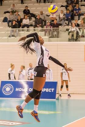 , Volleyball, 1. Bundesliga Frauen, Schwarz-Weiß Erfurt - Rote Raben Vilsbiburg,