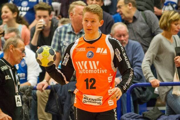 BHC Neuzugang Emil Olbertz ( 12, TW, Bergischer HC) aus Dormagen Bergischer HC vs. HSG Nordhorn-Lingen, Handball, 2. Bundesliga, 04.11.17 Solingen NRW Deutschland Klingenhalle