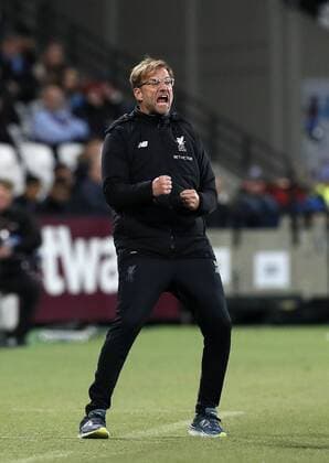 Liverpool s Jurgen Klopp in action during the premier league match at the London Stadium, London. Picture date 4th November 2017. Picture credit should read: David Klein Sportimage EDITORIAL USE ONLY. No use with unauthorised audio, video, data, fixture lists, club league logos or live services. Online in-match use limited to 120 images, no video emulation. No use in betting, games or single club league player publications.