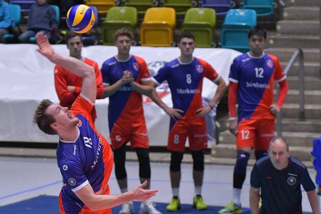 04.11.2017, xtkx, Volleyball Herren, United Volleys Frankfurt - TSV Herrsching, emspor, v.l. Lincoln Williams (United Volleys) , Frankfurt