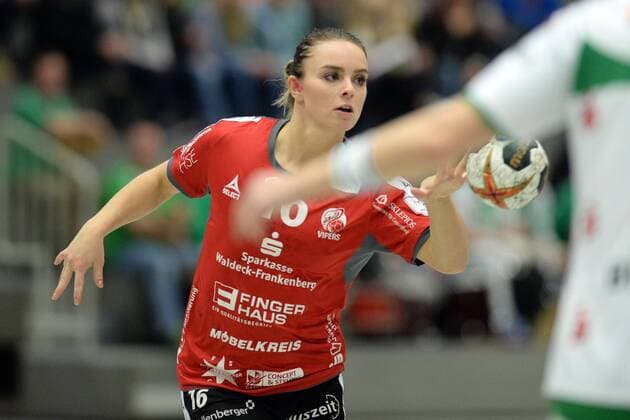 Mariel Stefanie Beugels (HSG Bad Wildungen Vipers) -- Handball --- DHB-Pokal 3. Runde, Frauen --- HSG Bad Wildungen Vipers vs Frisch Auf! Goeppingen --- 04.11.2017, Bad Wildungen Copyright: xEibner-Pressefoto RolandxSippelx EP_RSL