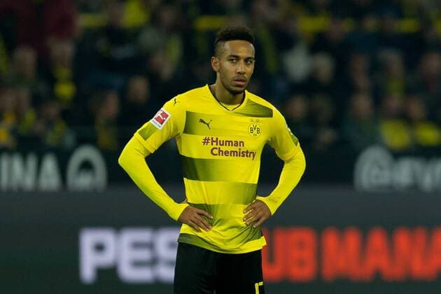 Dortmund, Germany 04.11.2017, 1. Bundesliga 11. Spieltag, Borussia Dortmund - FC Bayern Muenchen, Auba, Pierre-Emerick Aubameyang (BVB) enttaeuscht, enttaeuschung ( DeFodi053