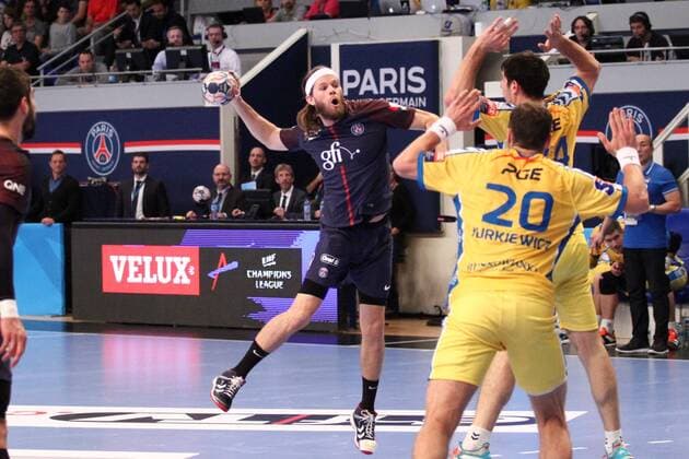 Mikkel Hansen Paris HANDBALL Paris Saint Germain Handball vs PGE Vive Kielce Velux EHF Champions League 6eme journee 05 11 2017 KevinDomas Panoramic 