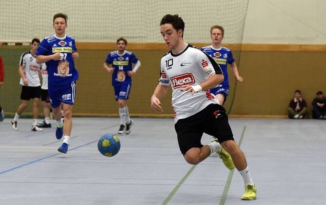 05.11.2017, xpsx, Handball A-Jugend 1.Bundesliga, HSG Hanau - TVG Junioren Akademie v.l. Laurin Lehr (Hanau) Hanau Hessen Deutschland