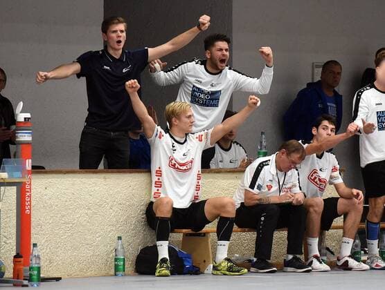 05.11.2017, xpsx, Handball A-Jugend 1.Bundesliga, HSG Hanau - TVG Junioren Akademie v.l. Jubel HU Hanau Hessen Deutschland
