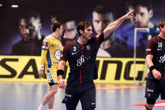 Uwe Gensheimer Paris HANDBALL Paris Saint Germain Handball vs PGE Vive Kielce Velux EHF Champions League 6eme journee 05 11 2017 KevinDomas Panoramic 