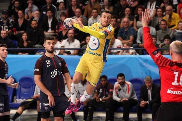 Manuel Strlek Kielce HANDBALL Paris Saint Germain Handball vs PGE Vive Kielce Velux EHF Champions League 6eme journee 05 11 2017 KevinDomas Panoramic 